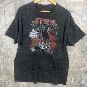 Grey Star Wars The Last Jedi 2018 t-shirt‎  Men's 2XL #StarWars #TheLastJedi